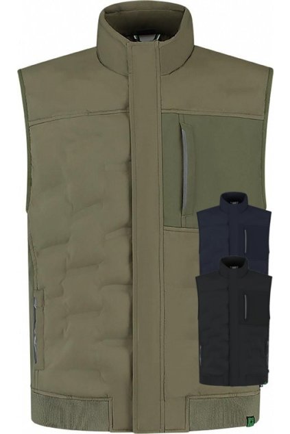 Puffer Bodywarmer Rewear T55 Vesta unisex (Velikost M, Barva ink)
