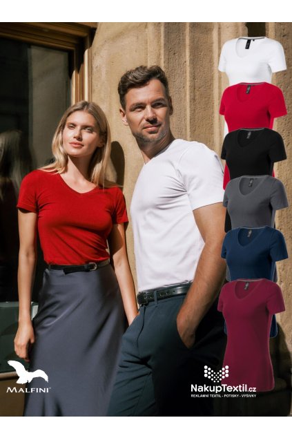 Action V-neck 701 Tričko dámské (Velikost S, Barva 00-Bílá)