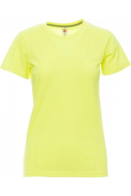 Dámské tričko SUNSET LADY FLUO (Velikost XS, Barva ŽLUTÁ FLUO)
