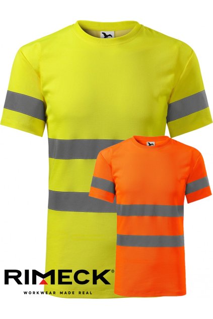 HV Protect 1V9 Tričko unisex (Velikost S, Barva fluorescenční žlutá)
