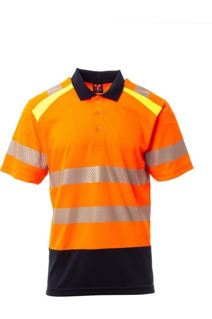 Pánská pracovní reflexní polokošile LANE, Payper (Velikost XS, Barva ŽLUTÁ FLUO/NÁMOŘNICK)