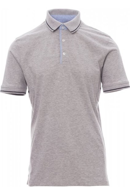 Pánská šedá polokošile CAMBRIDGE MELANGE, Payper (Velikost S, Barva ŠEDÁ MELANŽOVÁ/NÁMOŘ)