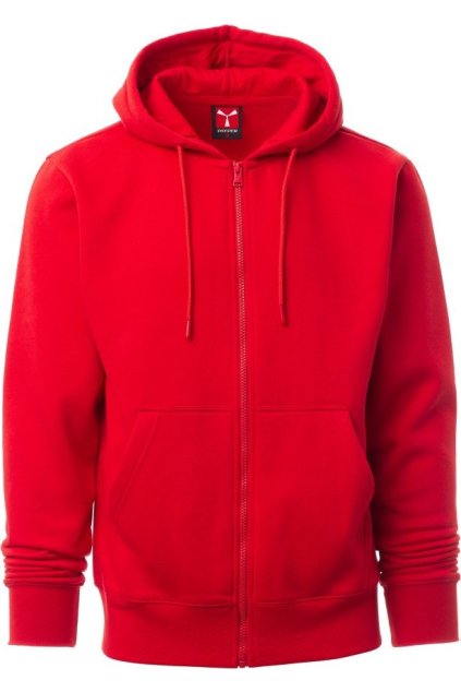 Pánská mikina PONTIAC, Payper (Barva ČERVENÁ, Velikost XXS)