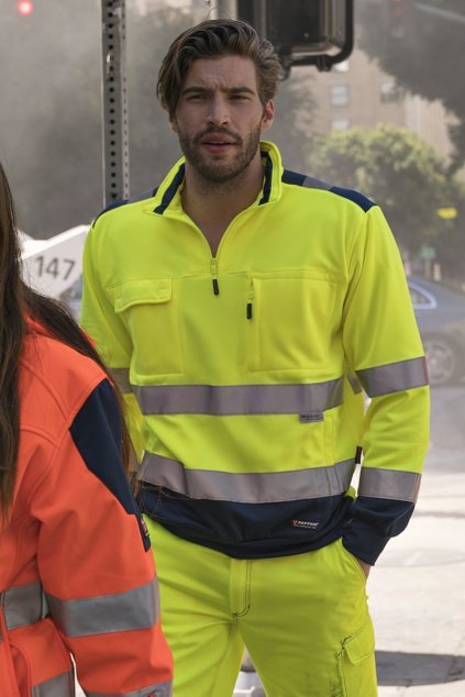 Pánská mikina VISION, Payper (Velikost S, Barva ŽLUTÁ FLUO)