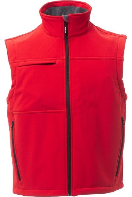 Pánská softshellová vesta BERING, Payper (Velikost S, Barva ČERVENÁ)