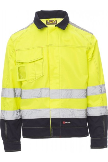 Vyštíhlená zimní bunda SAFE HI-VI WINTER, Payper (Velikost S, Barva ŽLUTÁ FLUO/NÁMOŘNICK)