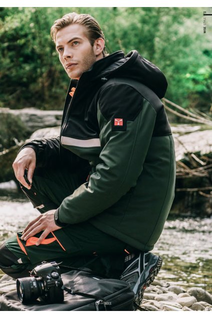 Payper WISE PAD – extra teplá zimní softshellová bunda, WP 8000 mm, vnitřní manžeta, reflexní prvky (Velikost XXS, Barva ORANŽOVÁ/ČERNÁ)