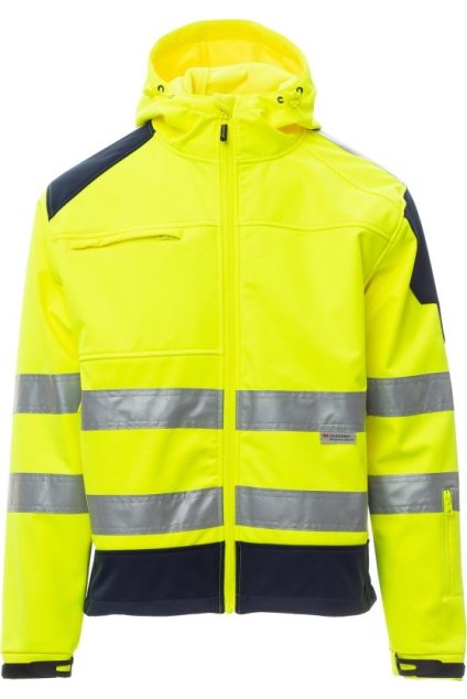 Softshellová reflexní bunda SHINE 2.0, Payper (Velikost XXS, Barva ŽLUTÁ FLUO/NÁMOŘNICK)