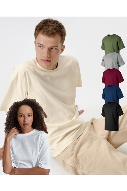 Oversize tričko Stage 812 Tričko unisex, Malfini (Velikost S, Barva 21-mandlová)