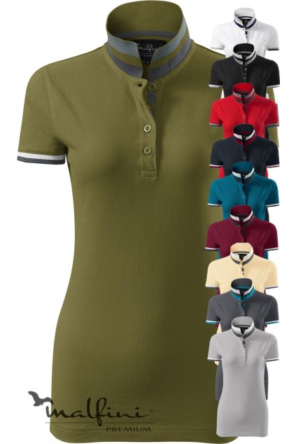 Collar Up 257 Polokošile dámská (Velikost XS, Barva 93-petrolejová)