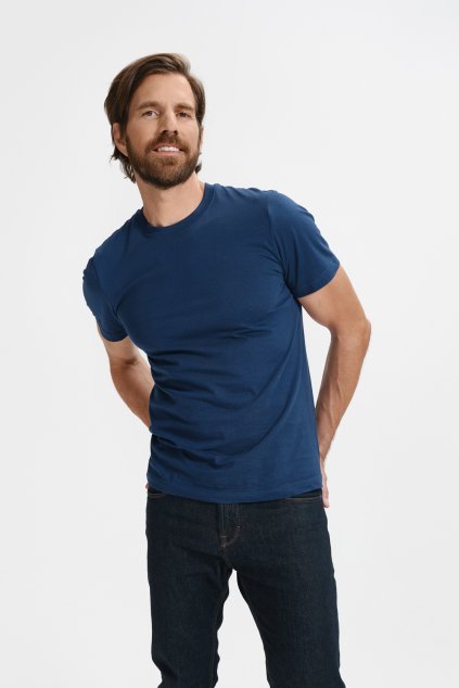 Classic New 132 Tričko pánské (Velikost S, Barva 06-lahvově zelená)