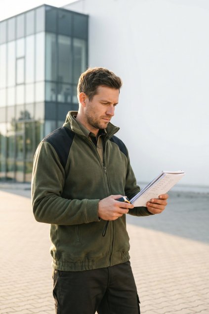 Jacket Hi-Q 506 Fleece unisex (Velikost S, Barva 06-lahvově zelená)