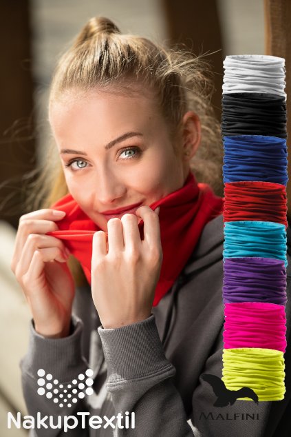 Multifunkční šátek Twister 328 Scarf Unisex/Kids, Malfini (Barva 00-Bílá, Velikost uni)
