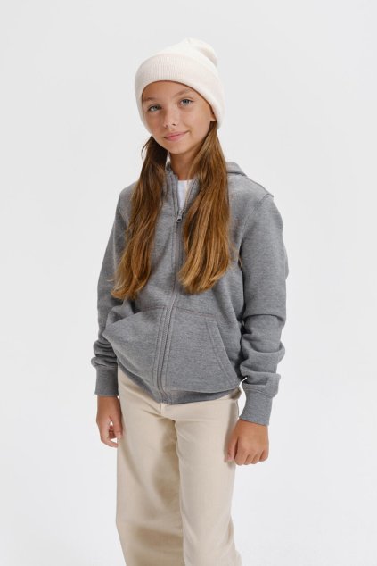 Trendy Zipper 412 Mikina dětská (Barva 01-černá, Velikost 158 cm/12 let)