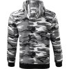 Camo Zipper C19 Mikina pánská (Velikost S, Barva 32-camouflage gray)