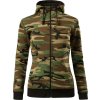 Camo Zipper C20 Mikina dámská (Velikost XS, Barva 32-camouflage gray)