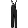 Dungaree Overall Industrial T66 Pracovní kalhoty s laclem unisex (Barva 01-černá, Velikost S)