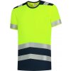 T-Shirt High Vis Bicolor T01 Tričko unisex (Velikost S, Barva fluorescenční žlutá)