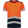 T-Shirt High Vis Bicolor T01 Tričko unisex (Velikost S, Barva fluorescenční žlutá)