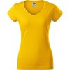 Malfini Fit V‑neck 162 – dámské tričko, 180 g, hlubší výstřih do V, silikonová úprava (Barva 00-Bílá, Velikost XS)