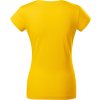 Malfini Fit V‑neck 162 – dámské tričko, 180 g, hlubší výstřih do V, silikonová úprava (Barva 00-Bílá, Velikost XS)