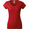 Malfini Fit V‑neck 162 – dámské tričko, 180 g, hlubší výstřih do V, silikonová úprava (Barva 00-Bílá, Velikost XS)