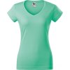 Malfini Fit V‑neck 162 – dámské tričko, 180 g, hlubší výstřih do V, silikonová úprava (Barva 00-Bílá, Velikost XS)