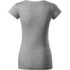 Malfini Fit V‑neck 162 – dámské tričko, 180 g, hlubší výstřih do V, silikonová úprava (Barva 00-Bílá, Velikost XS)