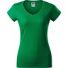 Malfini Fit V‑neck 162 – dámské tričko, 180 g, hlubší výstřih do V, silikonová úprava (Barva 00-Bílá, Velikost XS)