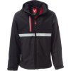 Pánská softshellová bunda WISE, Payper (Velikost XXS, Barva ČERVENÁ/ČERNÁ)
