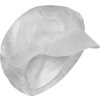 Ochranna cepice jednorazova z netkane textilie, s ksiltem a siťkou na vlasy, PP-U-06 HEAD COVER WITH DUCK TONGUE (Barva BÍLÁ)