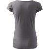 Malfini Pure 122 – dámské tričko, 150 g, 100% bavlna, projmutý střih (Velikost XS, Barva 32-camouflage gray)