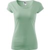 Malfini Pure 122 – dámské tričko, 150 g, 100% bavlna, projmutý střih (Velikost XS, Barva 32-camouflage gray)