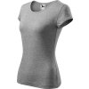 Malfini Pure 122 – dámské tričko, 150 g, 100% bavlna, projmutý střih (Velikost XS, Barva 32-camouflage gray)