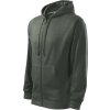 Trendy Zipper 410 Mikina pánská (Velikost M, Barva 06-lahvově zelená)