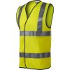HV Bright 9V3 Bezpečnostní vesta unisex (Velikost M, Barva fluorescenční žlutá)