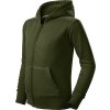 Trendy Zipper 412 Mikina dětská (Barva 01-černá, Velikost 158 cm/12 let)