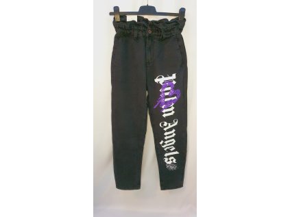 Riflové kalhoty s potiskem