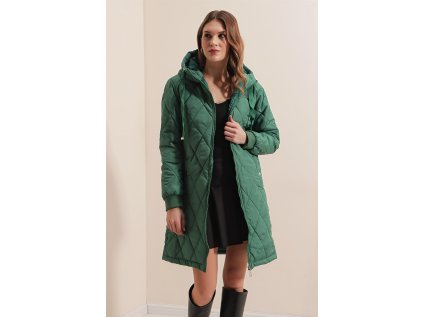 Prošívaná delší bunda/kabát
