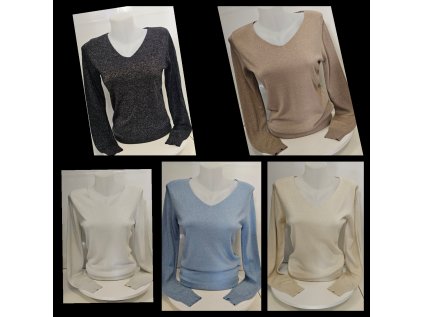 Svetřík s metalickou nití.