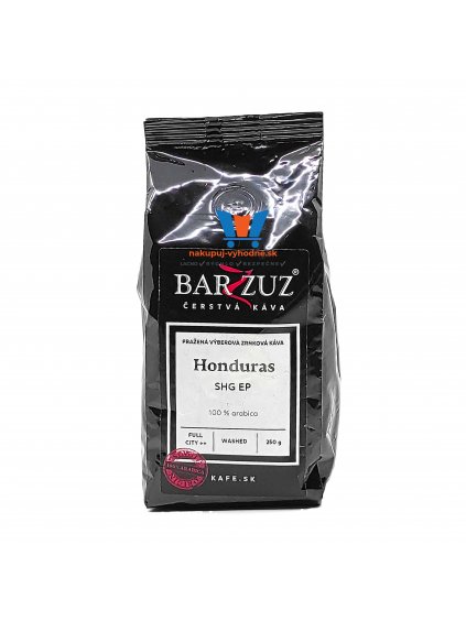 Barzzuz Honduras, 100% Arabica, zrnková káva, 250 g