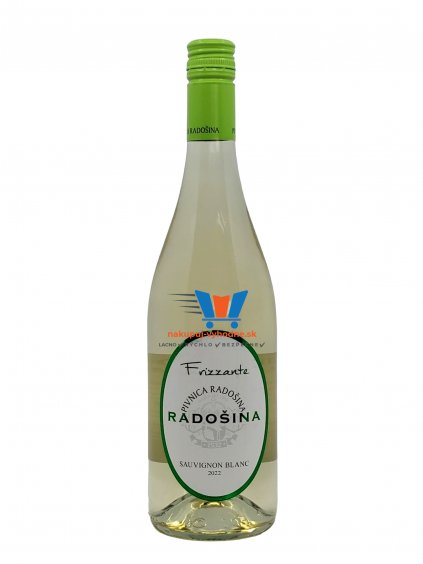 Pivnica Radošina Frizzante Sauvignon blanc, r. 2022, akostné sýtené víno, polosuché, 0,75 l