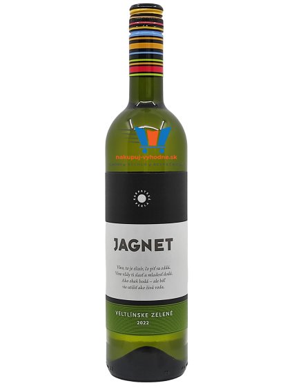 KP Jagnet Veltlínske zelené, r. 2022, akostné víno, suché, 0,75 l