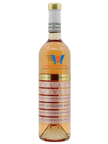 POMFY Cabernet Sauvignon rosé, r. 2021, D.S.C., akostné víno, suché, 0,75 l