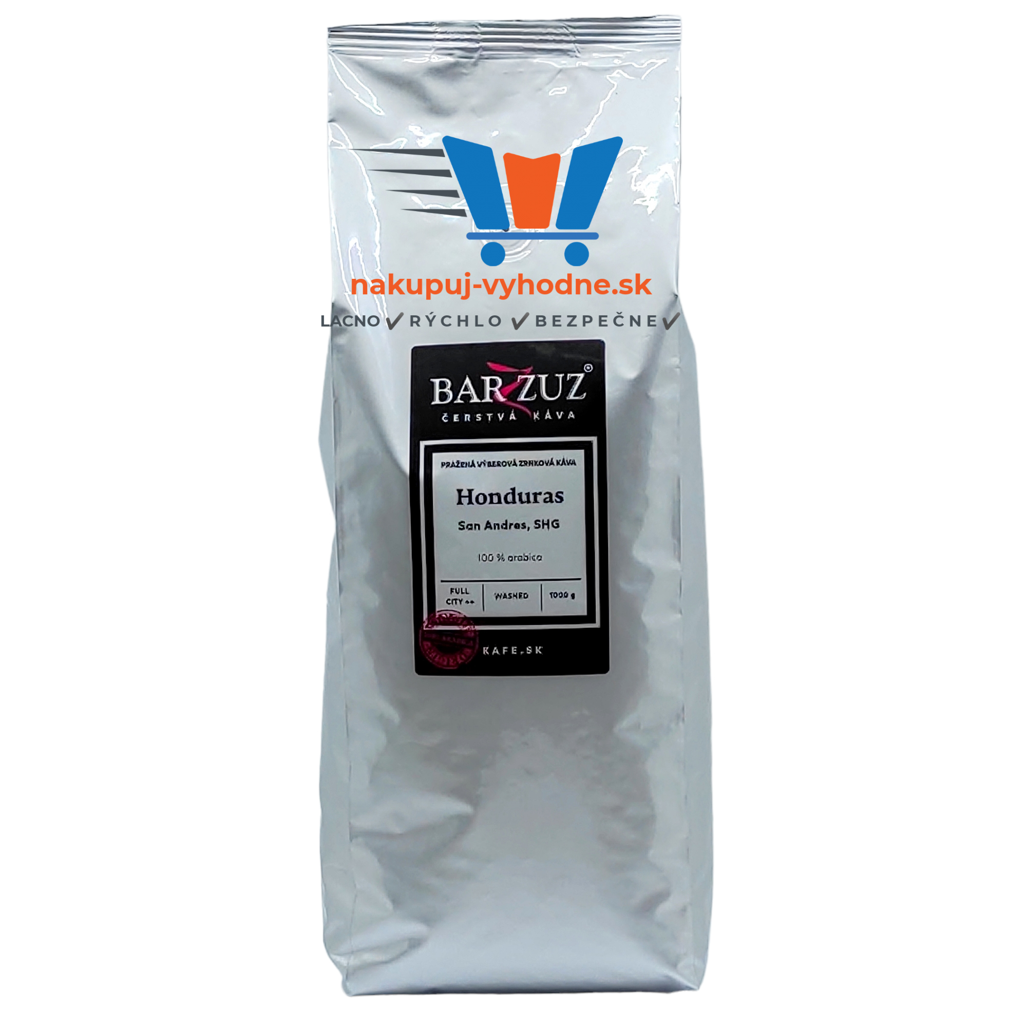 Honduras, 100% Arabica, zrnková káva, 1000 g