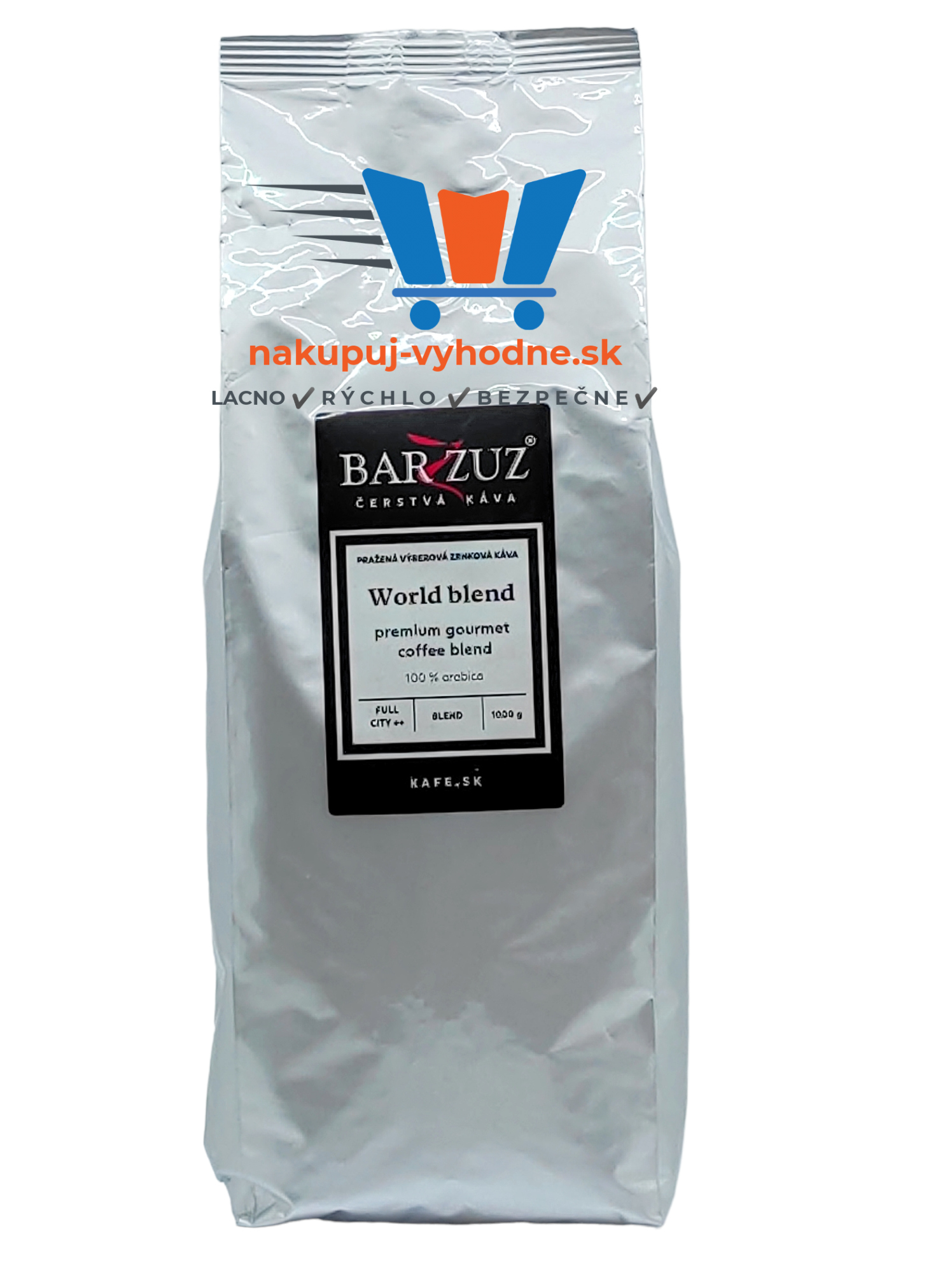 World blend, 100% Arabica, zrnková káva, 1000 g