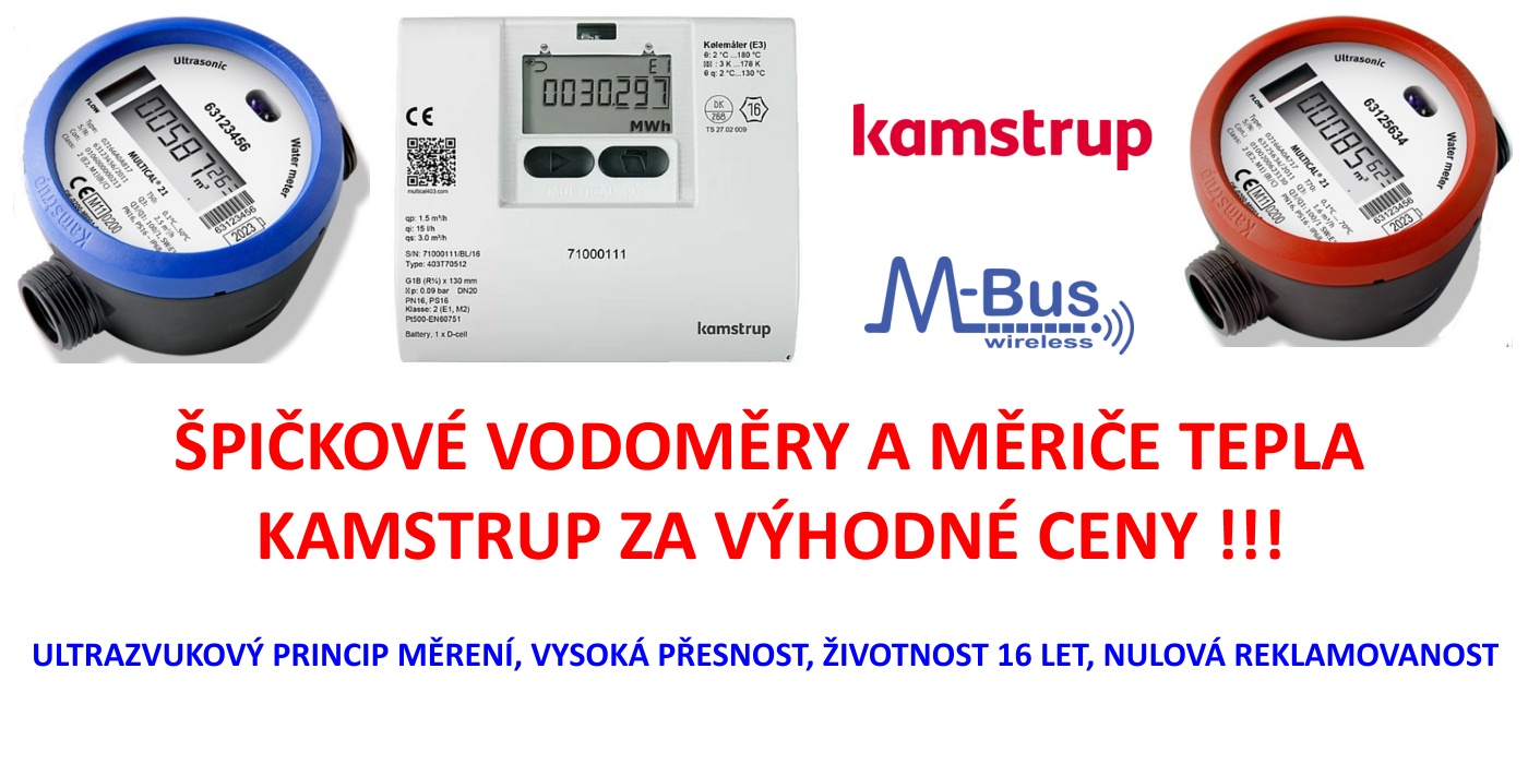 Kamstrup - excelentní měření spotřeby vody a tepla