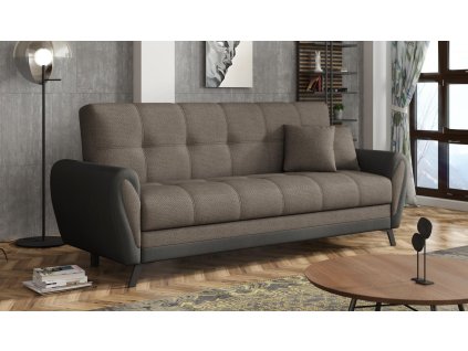 Pohovka Kira tmavě hnědá