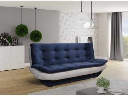 Pohovka Omar tmavě modrá/světle šedá