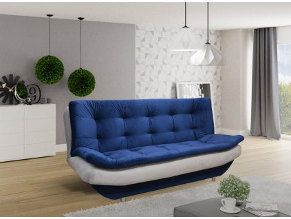 Pohovka Omar modrá/světle šedá